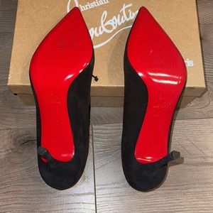 Christian Louboutin Scalloped Velvet Pumps